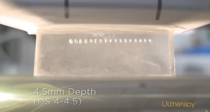 팬텀에 4.5mm 깊이(DS 4-4.5)로 만들어진 열응고점이 줄지어 보인다