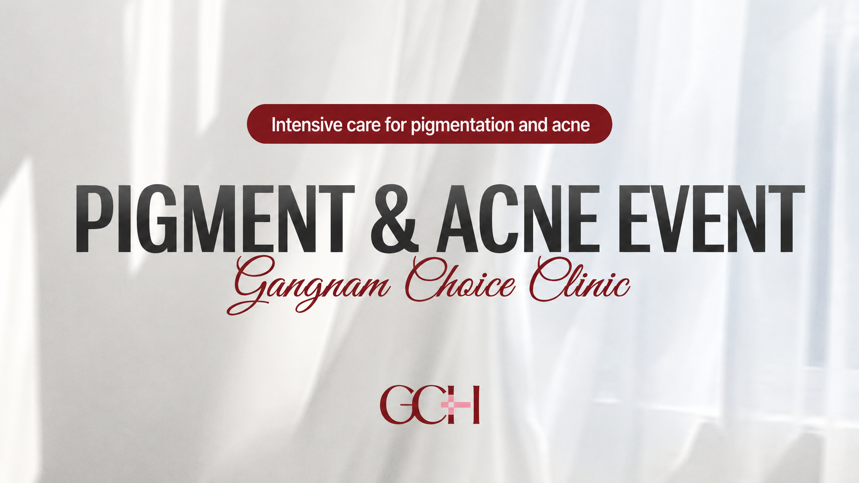 Pigmentation and acne event at Gangnam Choice Clinic in Seoul featuring Pico Toning, Genesis and acne care