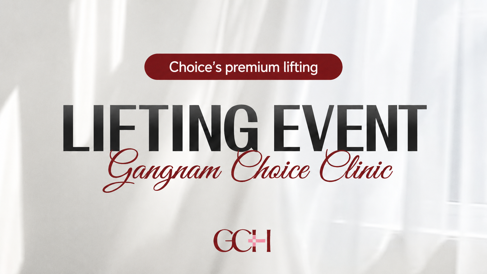 Lifting event at Gangnam Choice Clinic in Seoul featuring Ultherapy PRIME, Thermage FLX, ONDA and Volnewmer