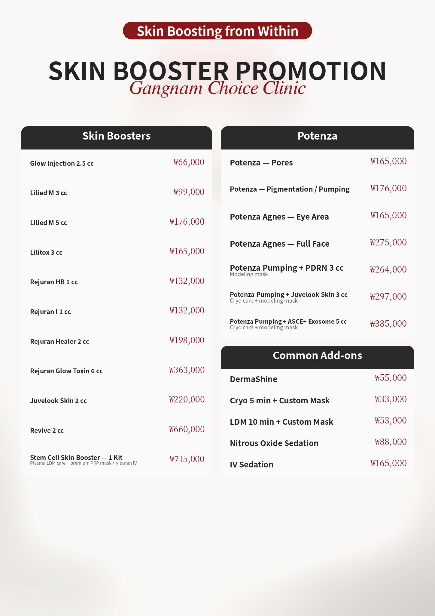 Skin Booster Event